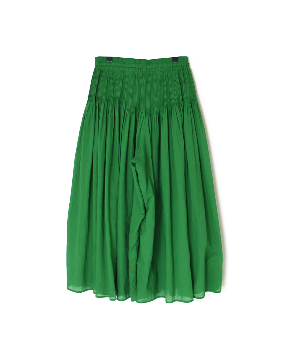 NMDS25226(パンツ) 80s ORGANIC VOILE PLAIN CULOTTES WITH MINI PINTUCK