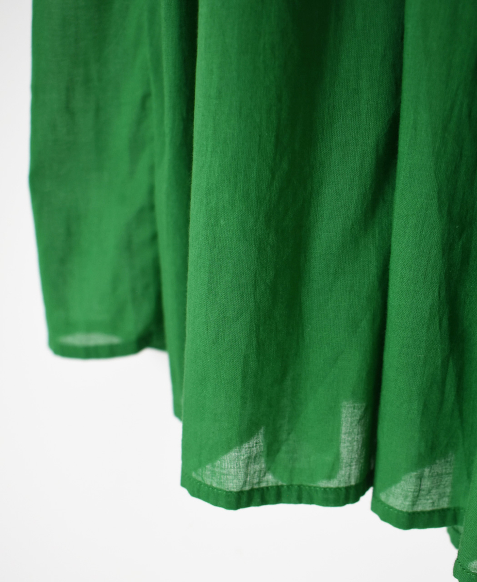 NMDS25226(パンツ) 80s ORGANIC VOILE PLAIN CULOTTES WITH MINI PINTUCK