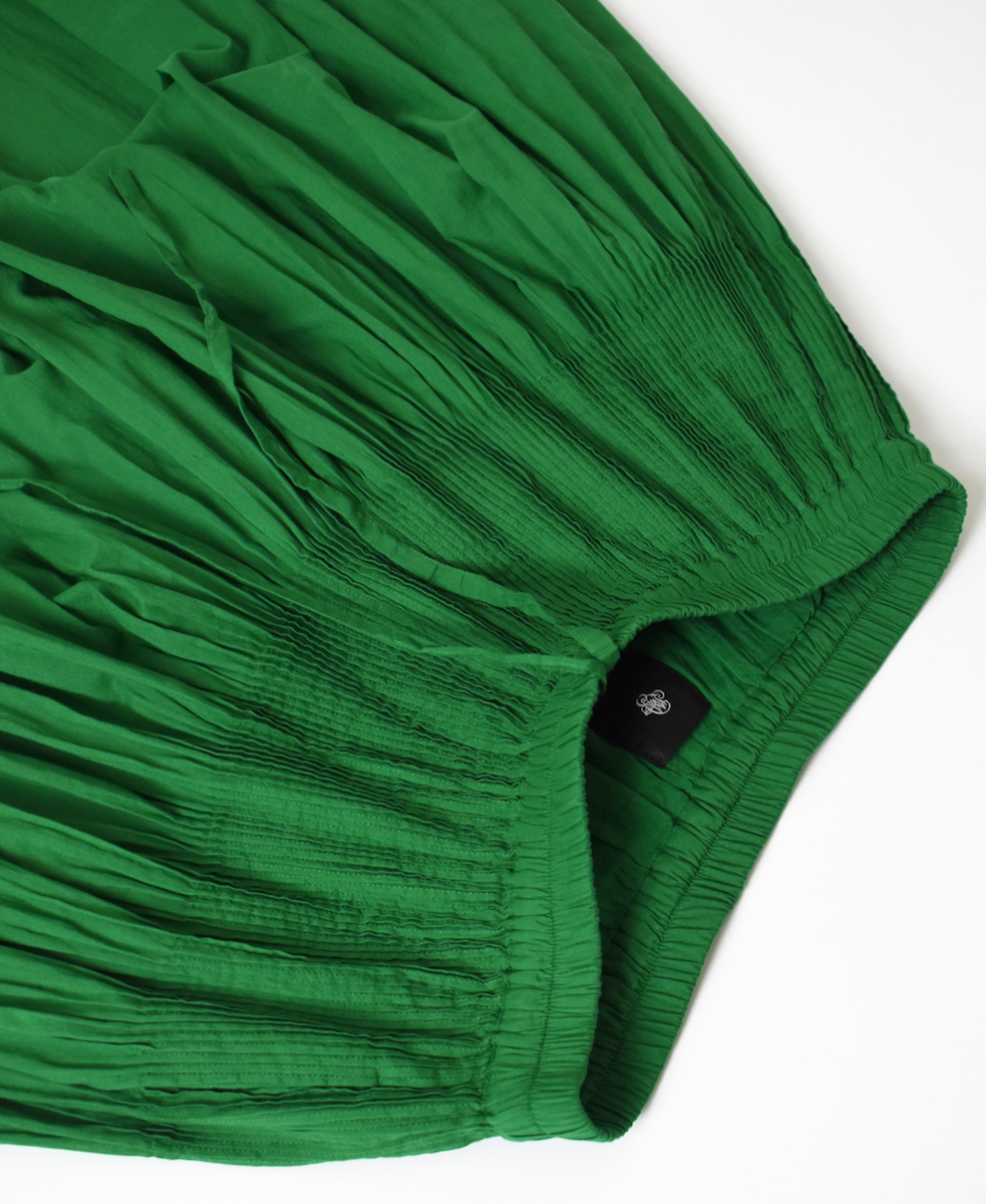 NMDS25226(パンツ) 80s ORGANIC VOILE PLAIN CULOTTES WITH MINI PINTUCK