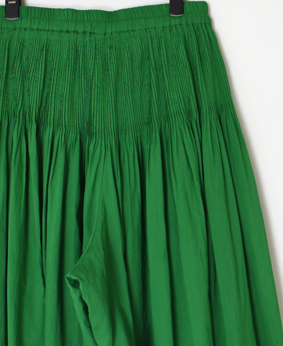 NMDS25226(パンツ) 80s ORGANIC VOILE PLAIN CULOTTES WITH MINI PINTUCK
