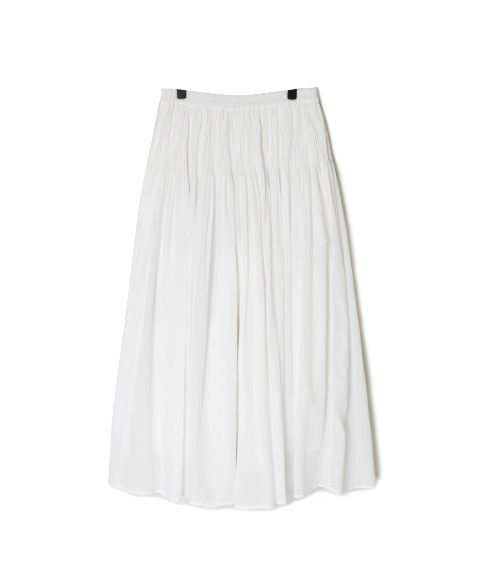 NMDS25226(パンツ) 80s ORGANIC VOILE PLAIN CULOTTES WITH MINI PINTUCK