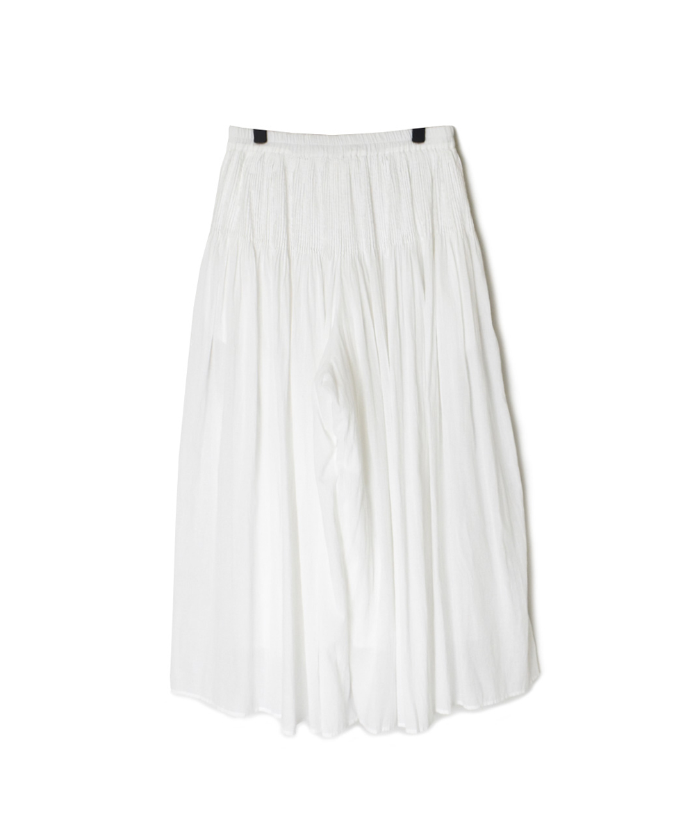 NMDS25226(パンツ) 80s ORGANIC VOILE PLAIN CULOTTES WITH MINI PINTUCK