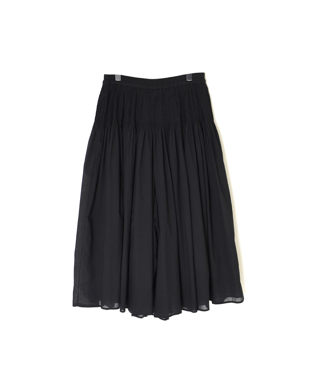 NMDS25226(パンツ) 80s ORGANIC VOILE PLAIN CULOTTES WITH MINI PINTUCK