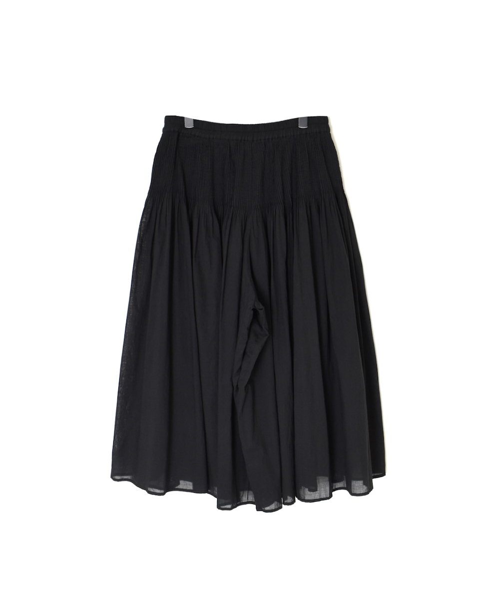 NMDS25226(パンツ) 80s ORGANIC VOILE PLAIN CULOTTES WITH MINI PINTUCK