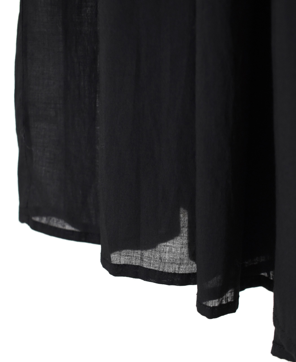 NMDS25226(パンツ) 80s ORGANIC VOILE PLAIN CULOTTES WITH MINI PINTUCK
