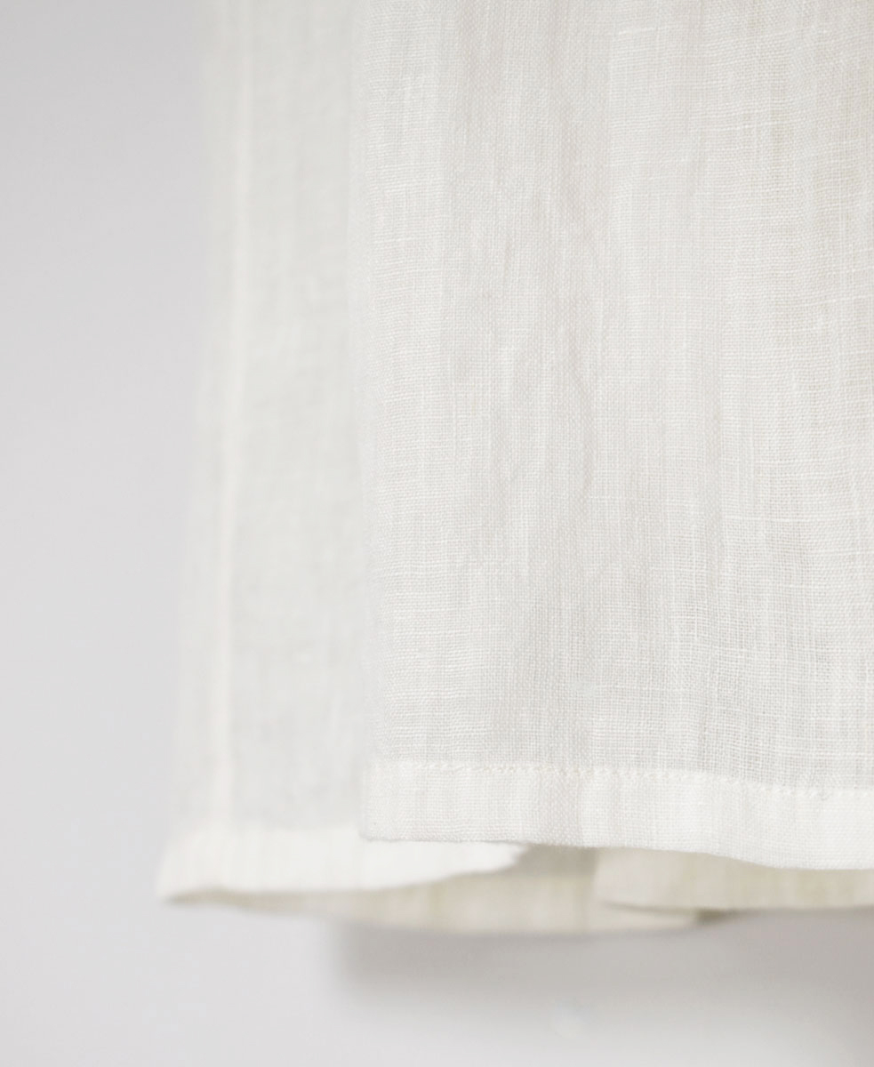 NMDS25245(スカート) 80s POWER LOOM LINEN PLAIN GATHERED SKIRT WITH LINING