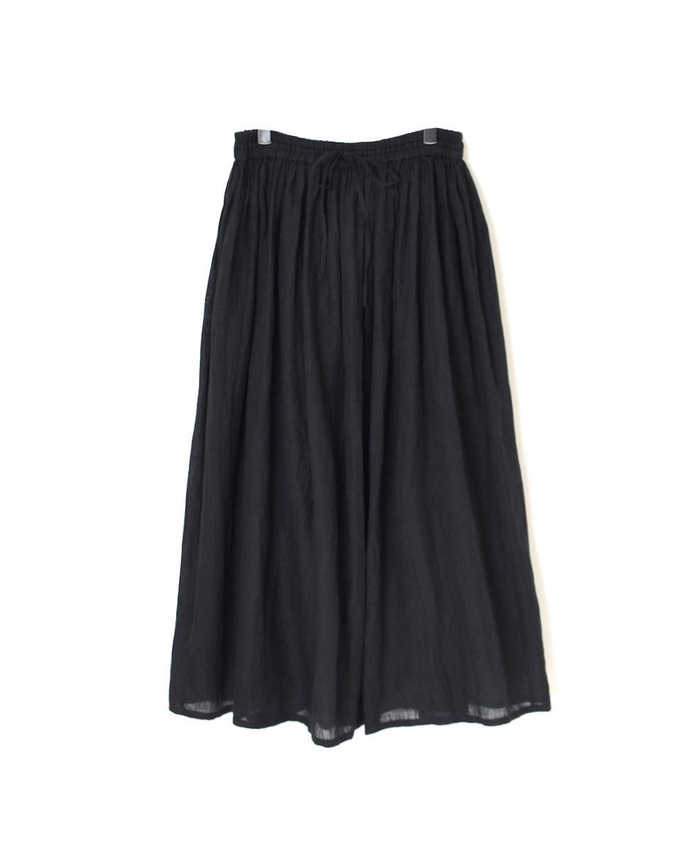 NMDS25245(スカート) 80s POWER LOOM LINEN PLAIN GATHERED SKIRT WITH LINING