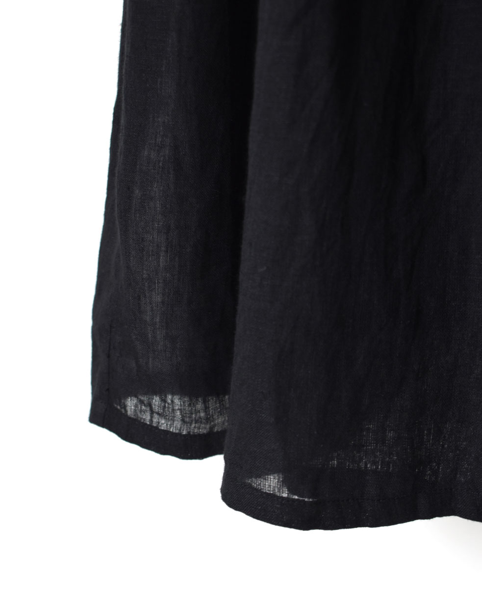 NMDS25245(スカート) 80s POWER LOOM LINEN PLAIN GATHERED SKIRT WITH LINING