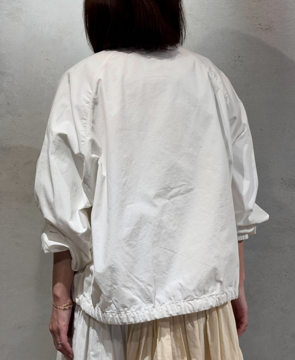 NMDS24633W(ジャケット) 40s ORGANIC POPLIN RAGLAN STRING JACKET