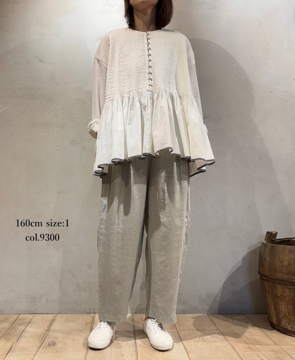 GNMDS2501NLT(パンツ) LINEN TWILL 2TUCK TAPERED EASY PANTS