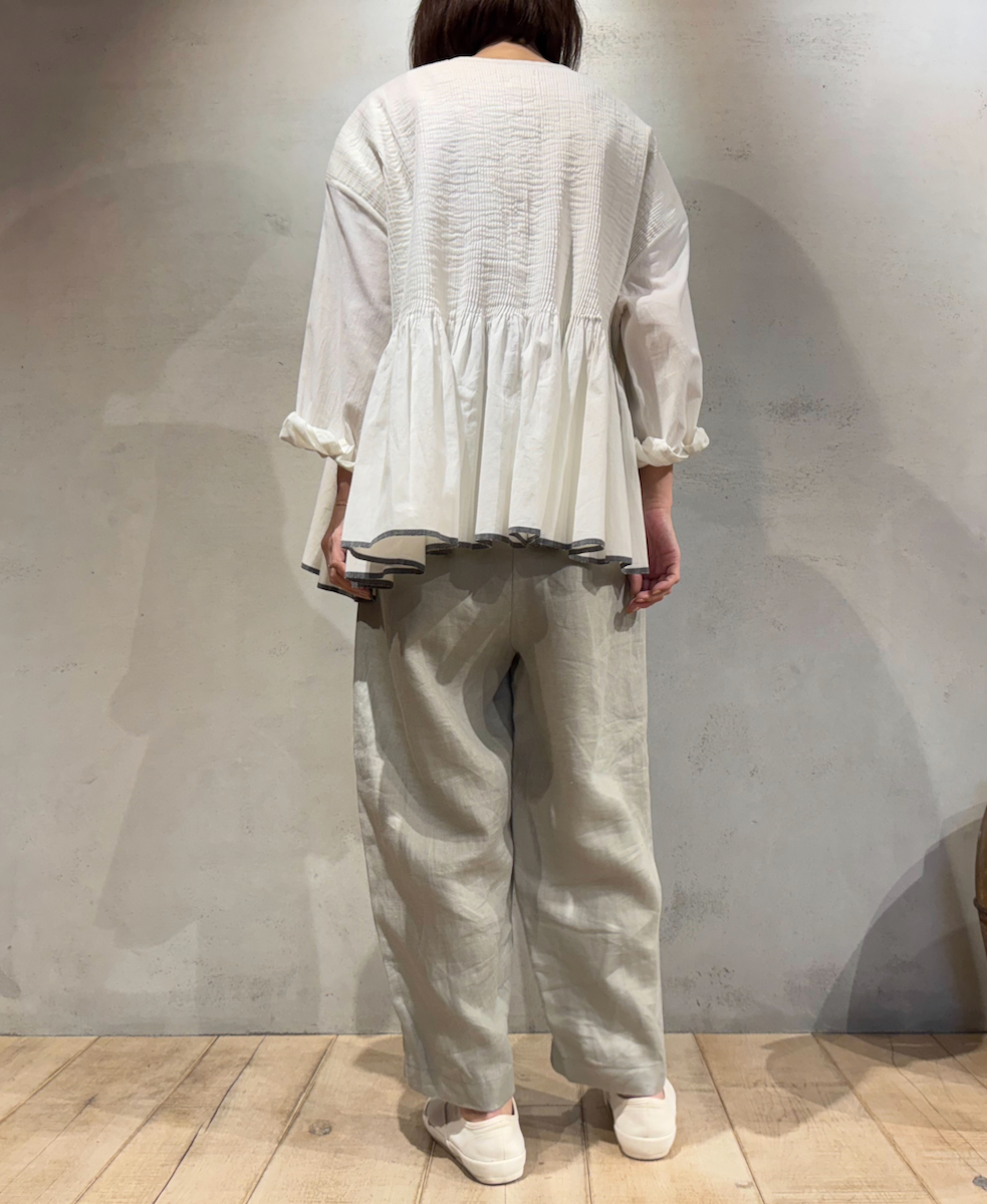 GNMDS2501NLT(パンツ) LINEN TWILL 2TUCK TAPERED EASY PANTS
