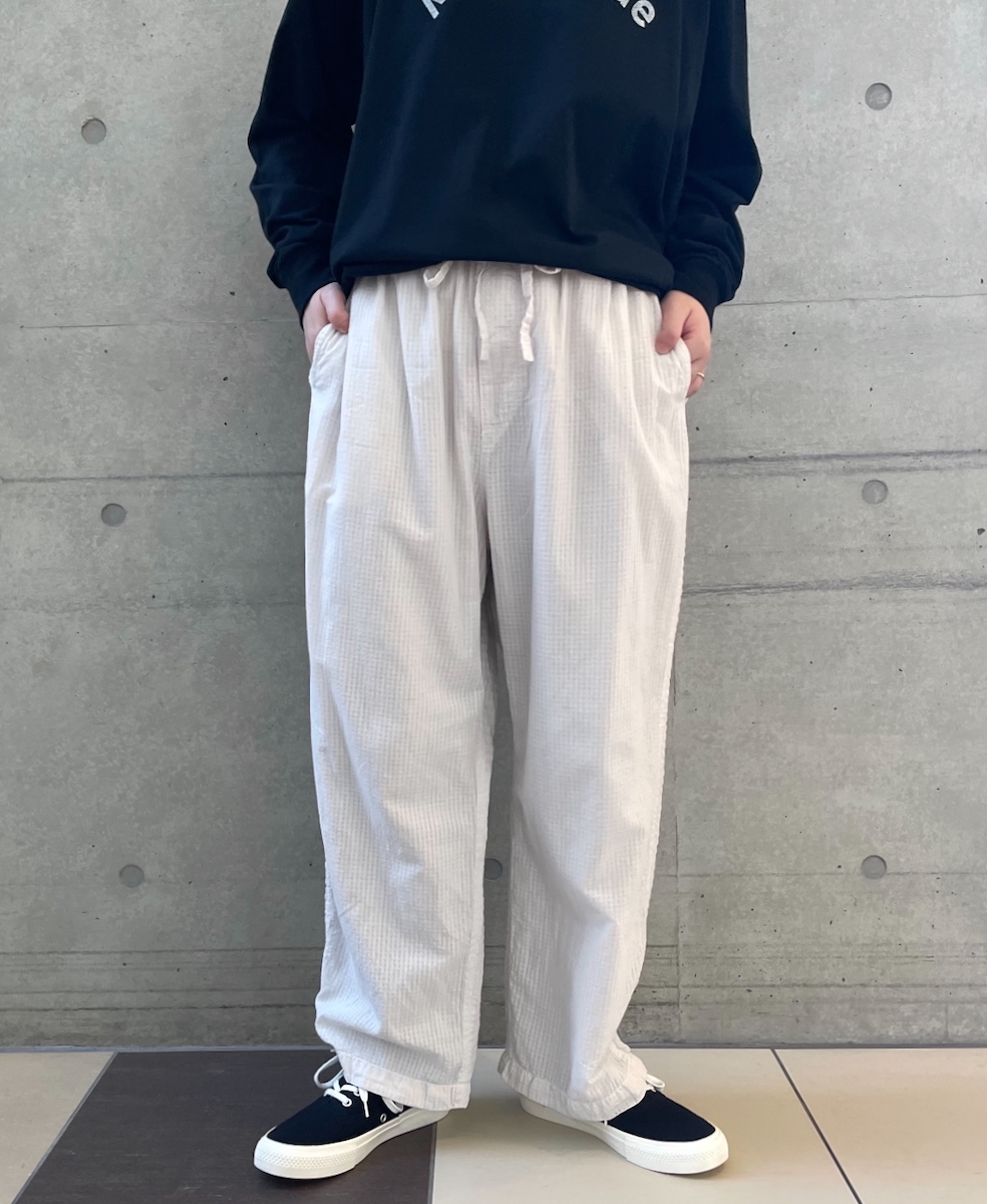 MDSH2483D(パンツ) 80s ORGANIC COTTON BIG CHECK × SMALL CHECK EASY PANTS