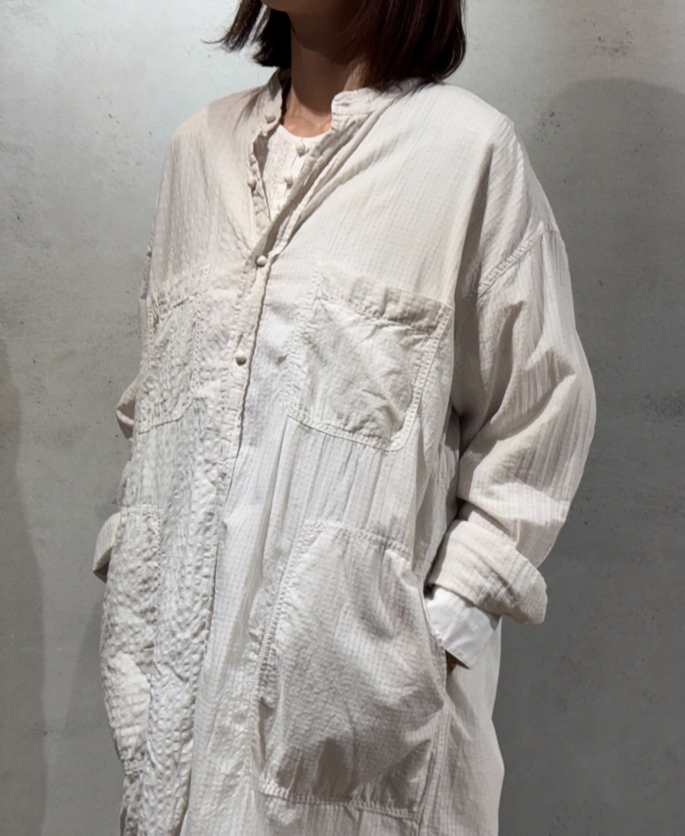 MDSH2482BD(ジャケット) 80s ORGANIC COTTON BIG CHECK × SMALL CHECK(BALL BUTTON) 4 POCKET LONG JACKET