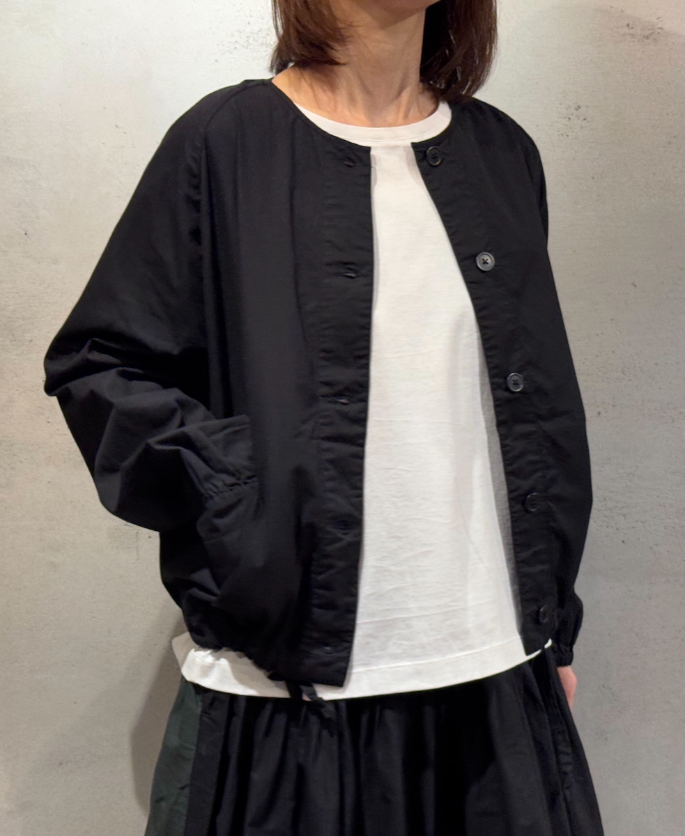 NMDS24633W(ジャケット) 40s ORGANIC POPLIN RAGLAN STRING JACKET
