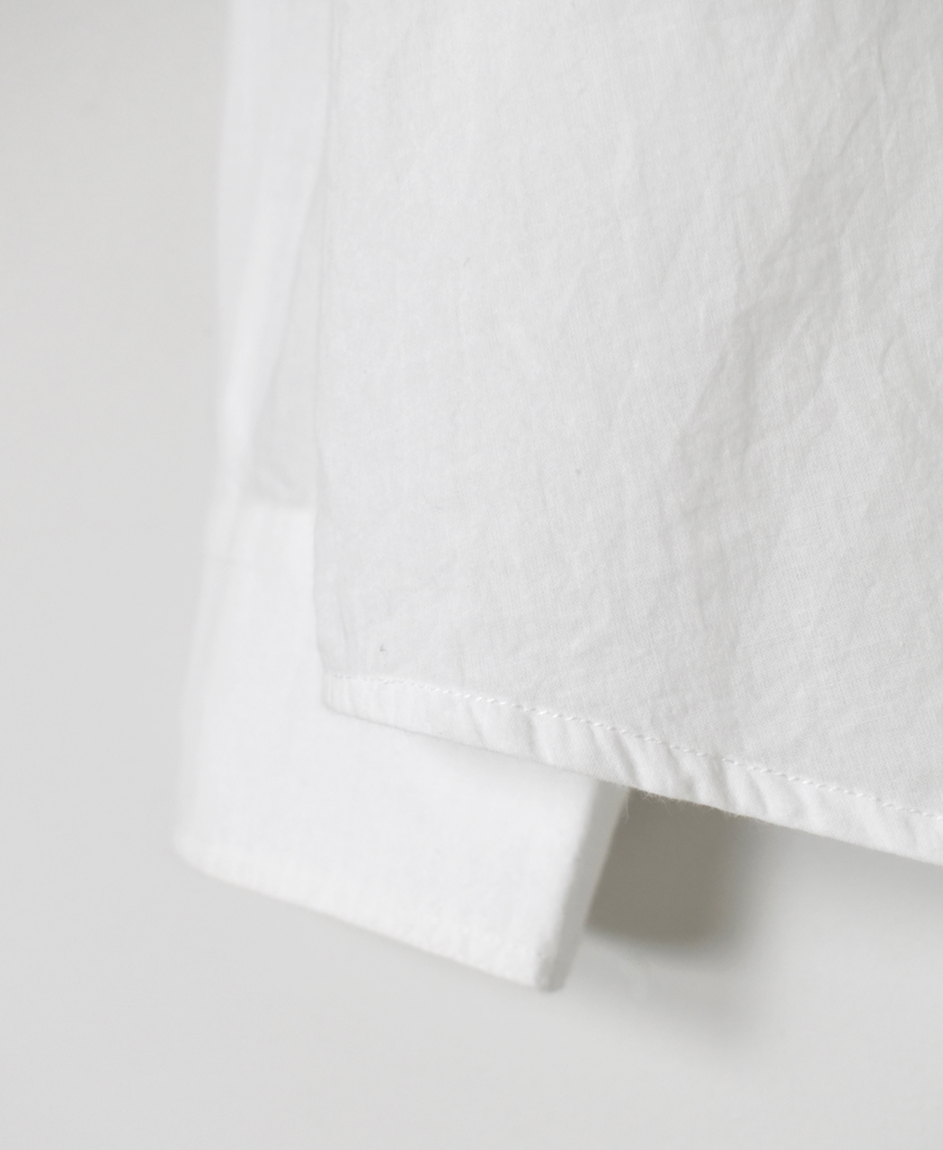 NVL2531CB(シャツ) 60s ORGANIC CAMBRIC BANDED COLLAR L/SL OVERSIZED SHIRT