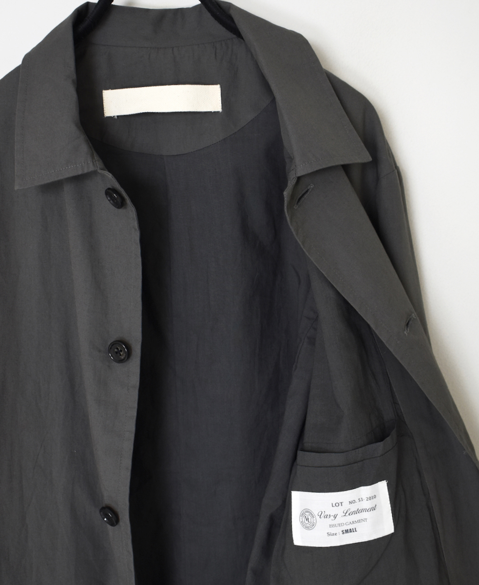 NVL2501CP(ジャケット) 40s ORGANIC POPLIN SIDE VENTS REGULAR COLLAR JACKET