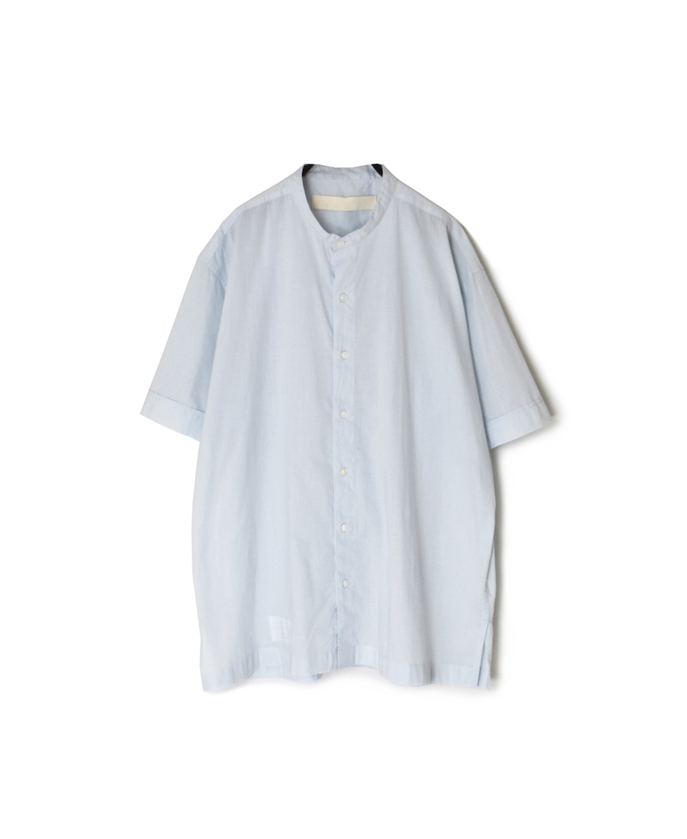 ●NVL2532CB(シャツ) 60s ORGANIC CAMBRIC BANDED COLLAR S/SL SHIRTS
