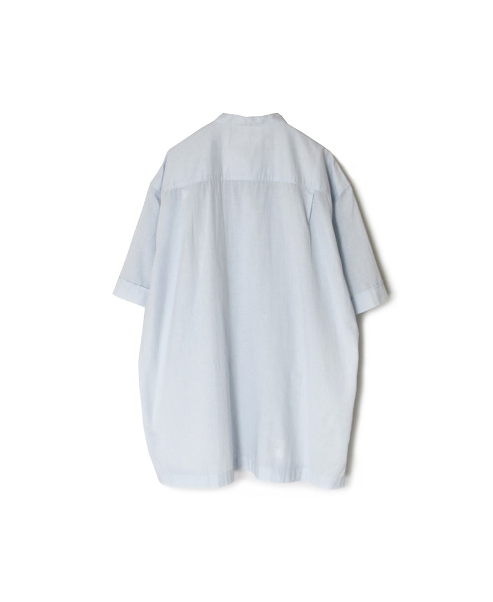 ●NVL2532CB(シャツ) 60s ORGANIC CAMBRIC BANDED COLLAR S/SL SHIRTS