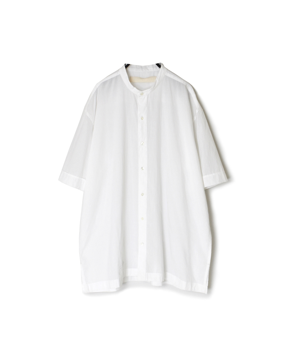 ●NVL2532CB(シャツ) 60s ORGANIC CAMBRIC BANDED COLLAR S/SL SHIRTS