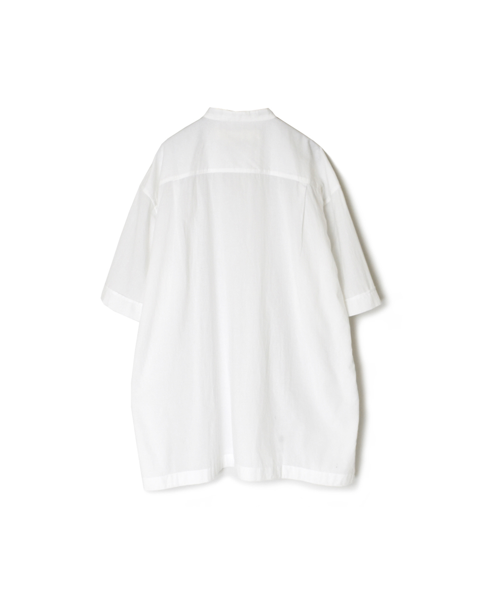 ●NVL2532CB(シャツ) 60s ORGANIC CAMBRIC BANDED COLLAR S/SL SHIRTS