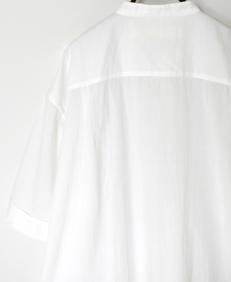 ●NVL2532CB(シャツ) 60s ORGANIC CAMBRIC BANDED COLLAR S/SL SHIRTS