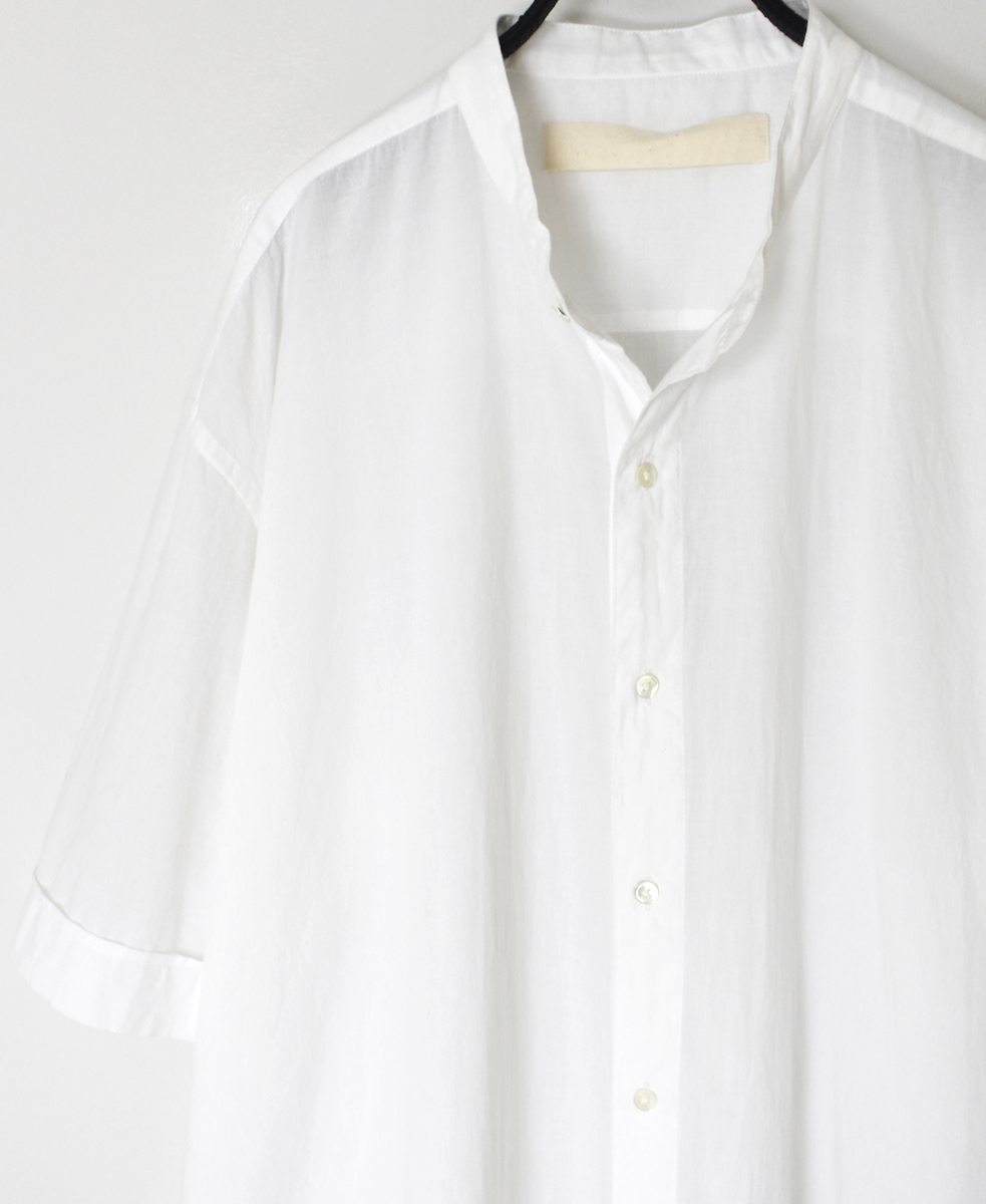 ●NVL2532CB(シャツ) 60s ORGANIC CAMBRIC BANDED COLLAR S/SL SHIRTS