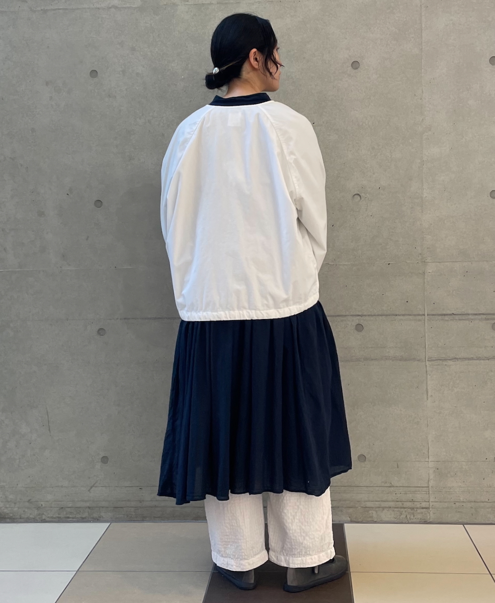 NMDS24633W(ジャケット) 40s ORGANIC POPLIN RAGLAN STRING JACKET