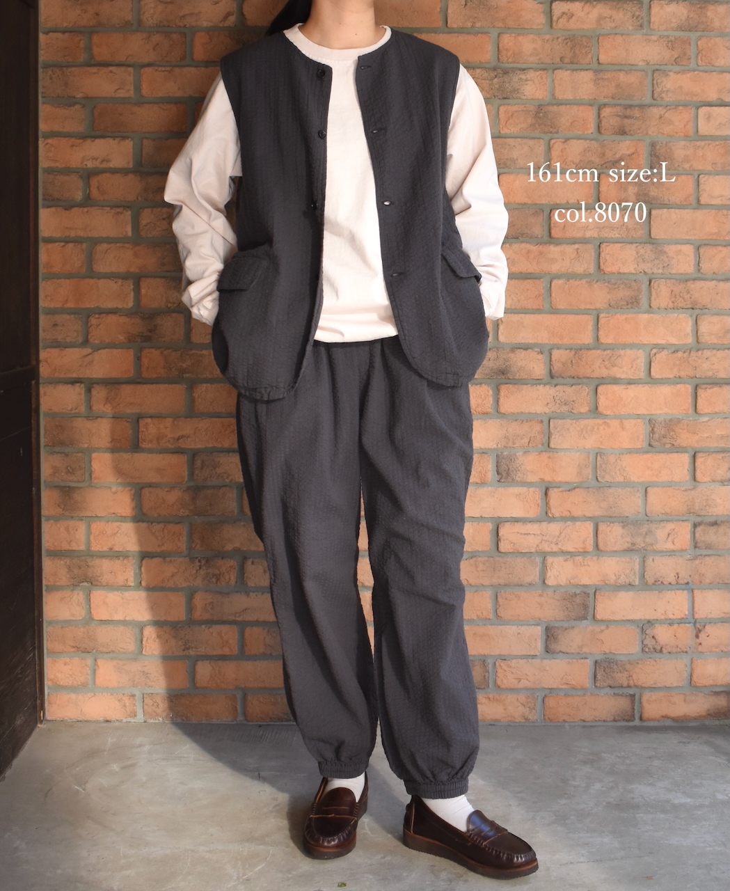 NGW9951 (Tシャツ) CREW NECK L/SL WITH CUFF & HEM RIB