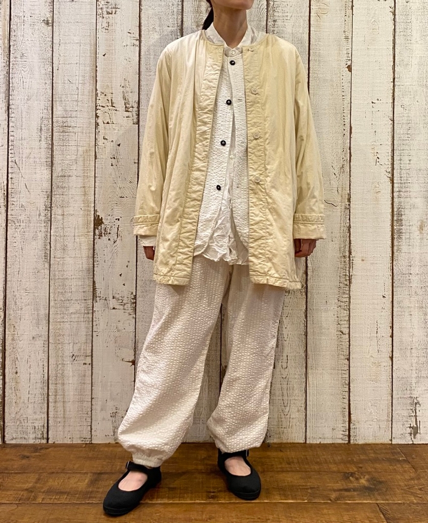 NVL2503SPD(パンツ) SEERSUCKER PLAIN OVERDYE EASY PANTS