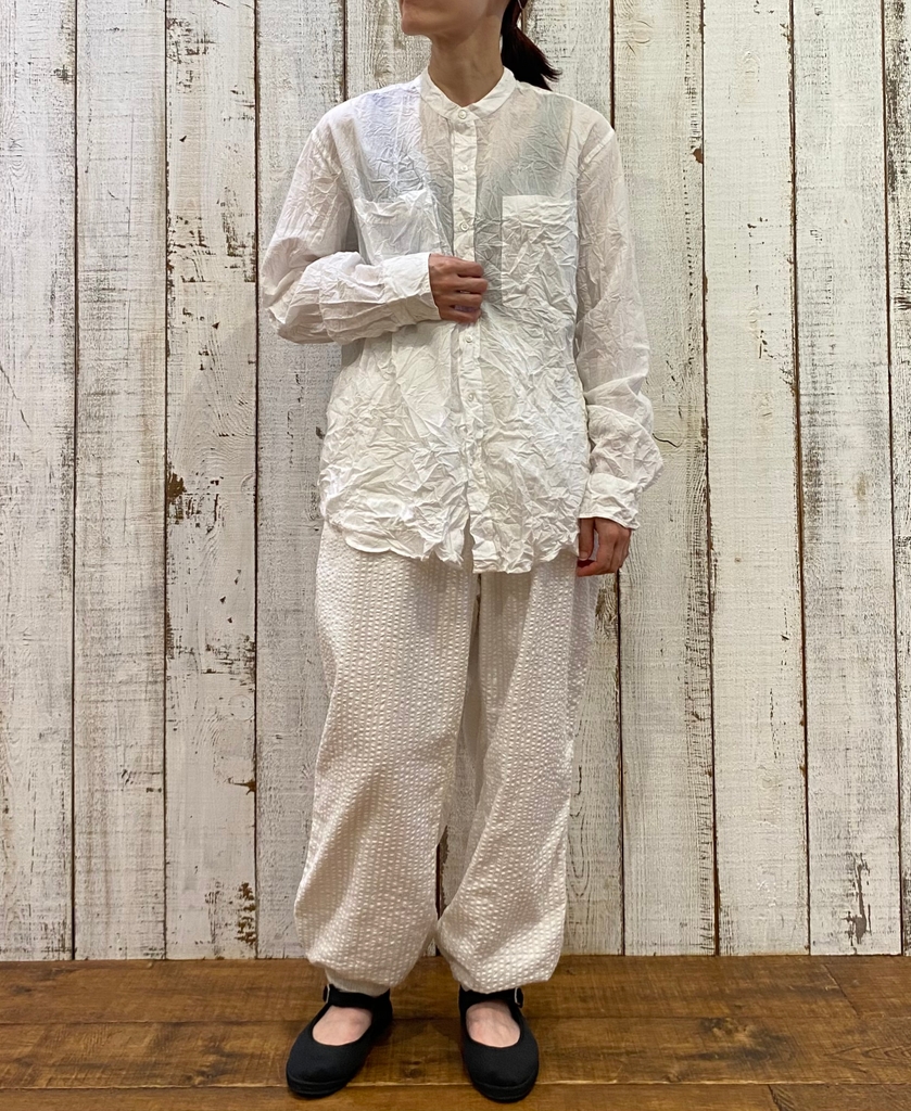 NVL2503SPD(パンツ) SEERSUCKER PLAIN OVERDYE EASY PANTS
