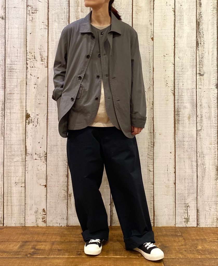 NVL2502CP(ベスト) 40s ORGANIC POPLIN NO COLLAR VEST