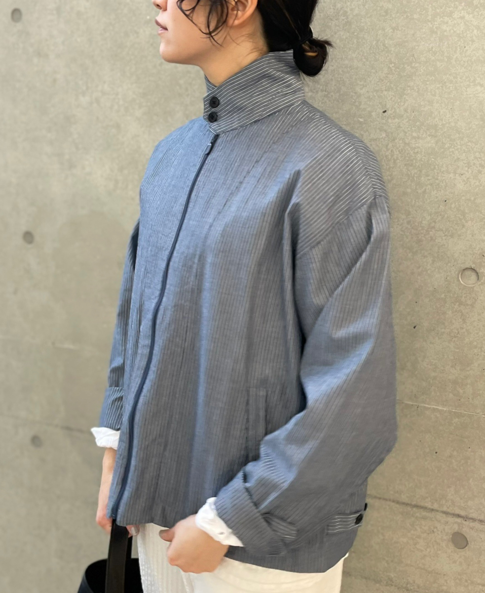 NVL2521(ジャケット) POPLIN STRIPE DRIZZLER JACKET