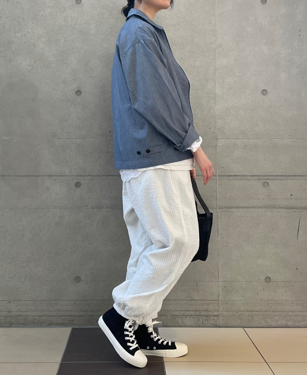 NVL2521(ジャケット) POPLIN STRIPE DRIZZLER JACKET