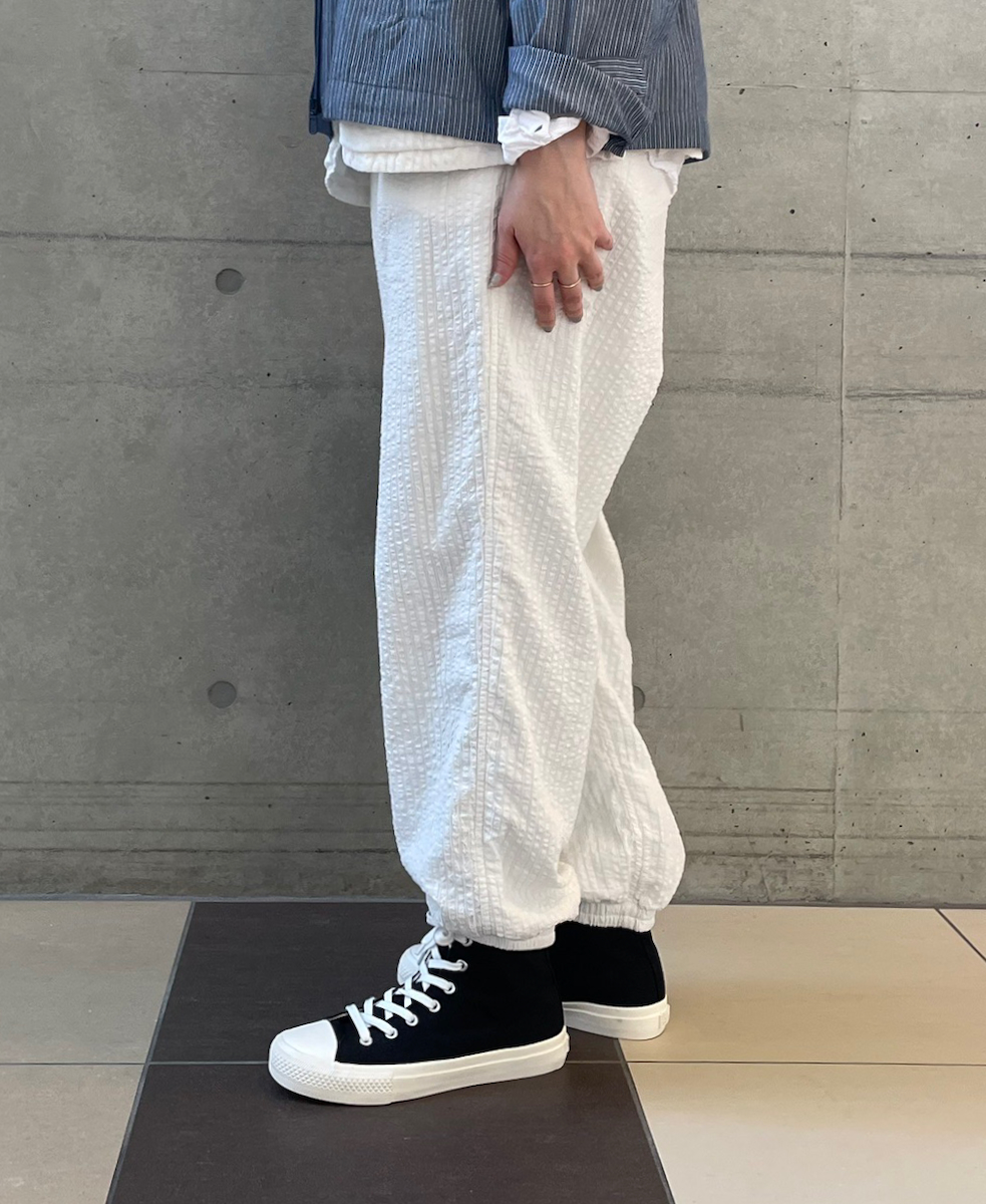 NVL2503SPD(パンツ) SEERSUCKER PLAIN OVERDYE EASY PANTS
