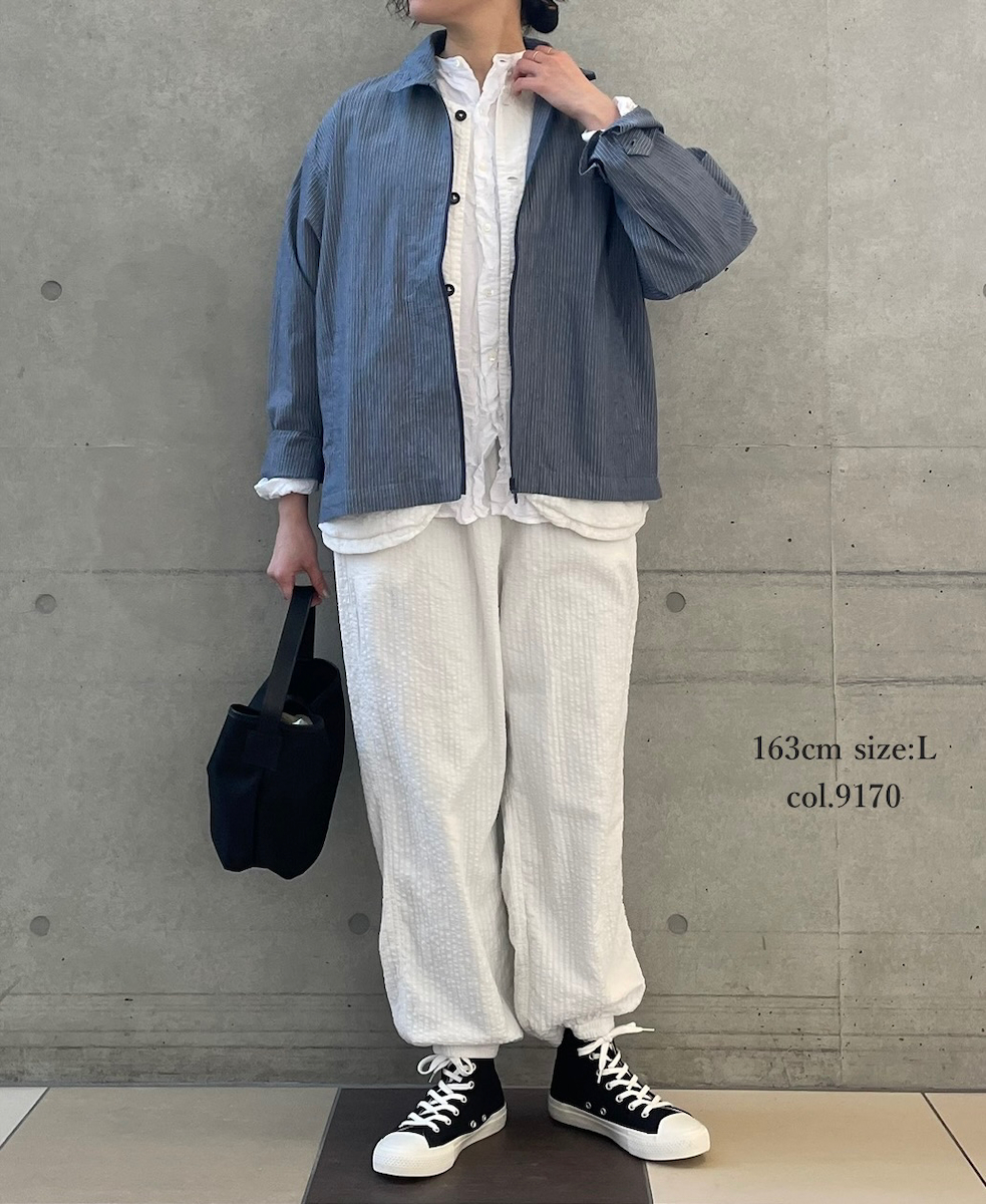 NVL2503SPD(パンツ) SEERSUCKER PLAIN OVERDYE EASY PANTS