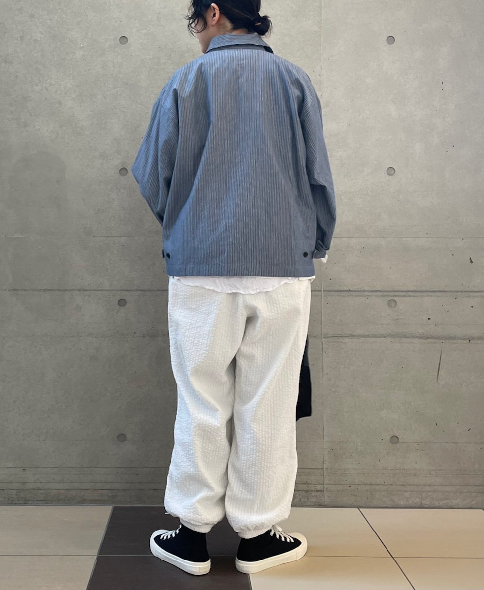 NVL2503SPD(パンツ) SEERSUCKER PLAIN OVERDYE EASY PANTS