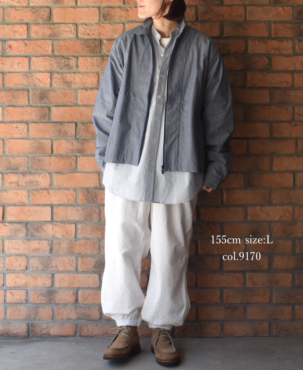 NVL2503SPD(パンツ) SEERSUCKER PLAIN OVERDYE EASY PANTS
