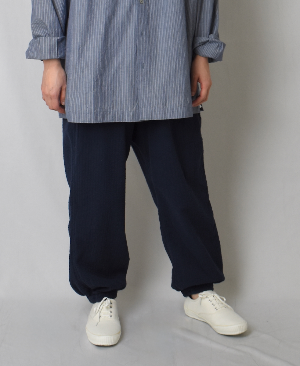 NVL2503SPD(パンツ) SEERSUCKER PLAIN OVERDYE EASY PANTS