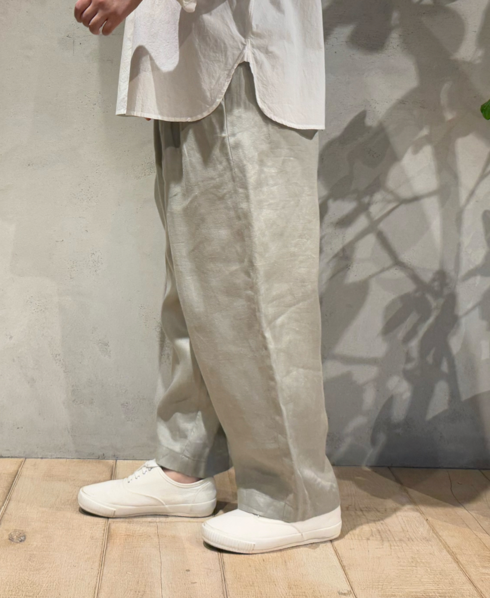 GNMDS2501NLT(パンツ) LINEN TWILL 2TUCK TAPERED EASY PANTS