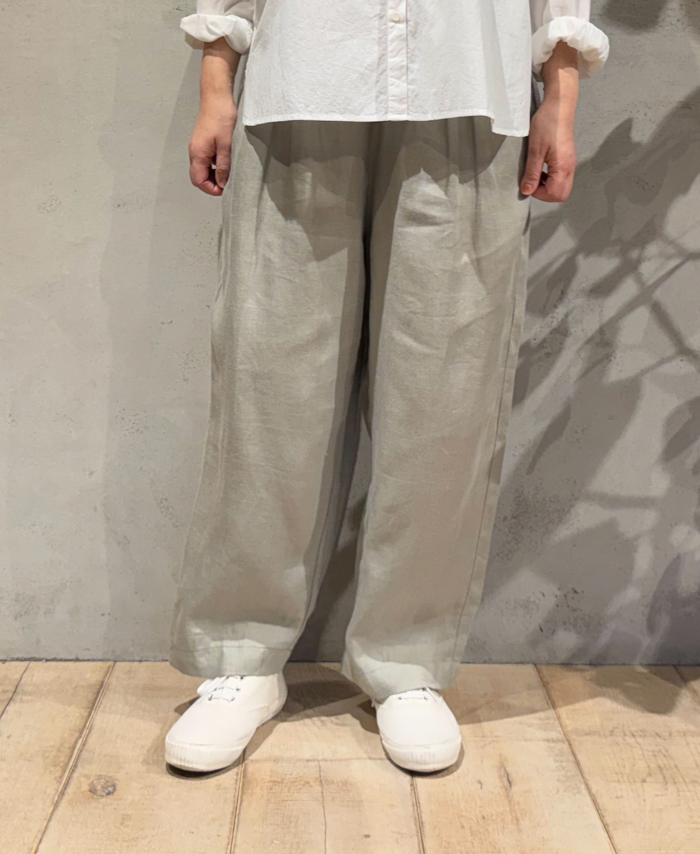GNMDS2501NLT(パンツ) LINEN TWILL 2TUCK TAPERED EASY PANTS