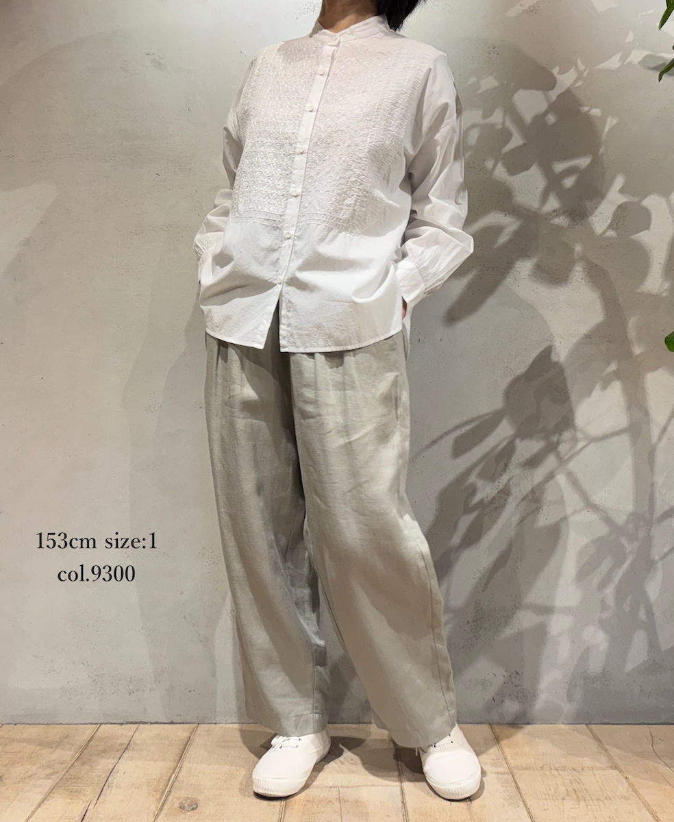 GNMDS2501NLT(パンツ) LINEN TWILL 2TUCK TAPERED EASY PANTS