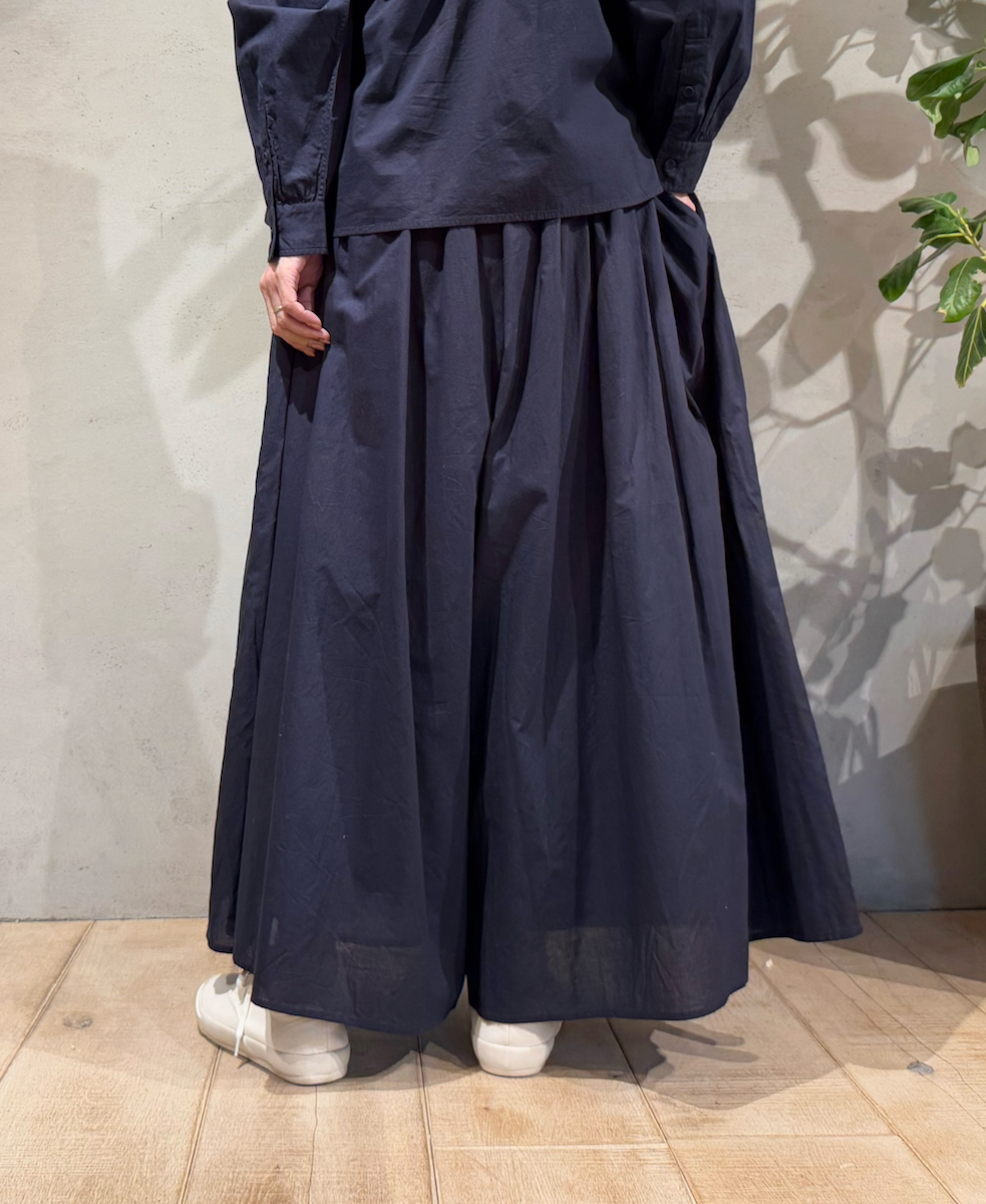 NMDS25205(キュロット) 60s ORGANIC CAMBRIC GATHERED CULOTTES