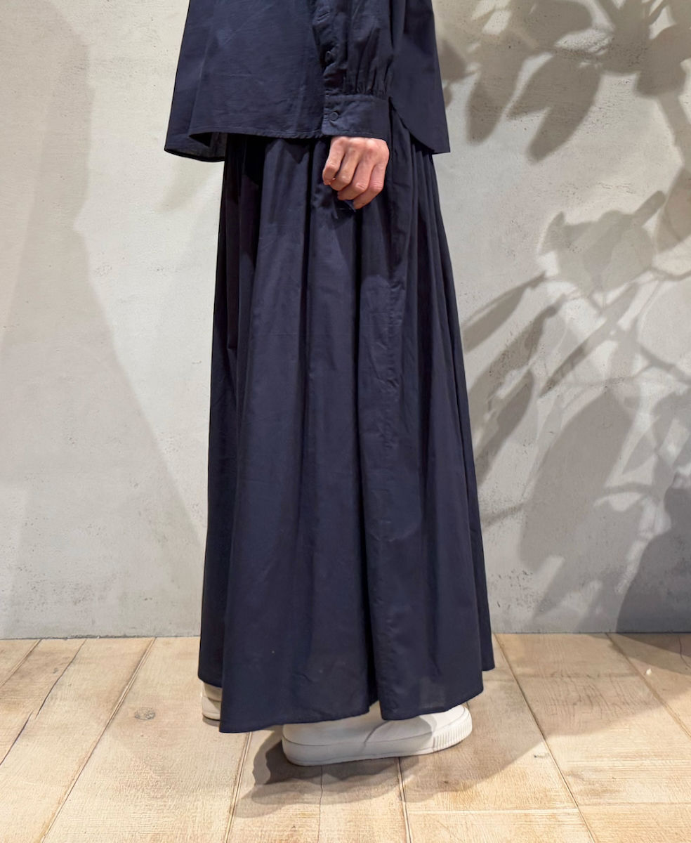 NMDS25205(キュロット) 60s ORGANIC CAMBRIC GATHERED CULOTTES