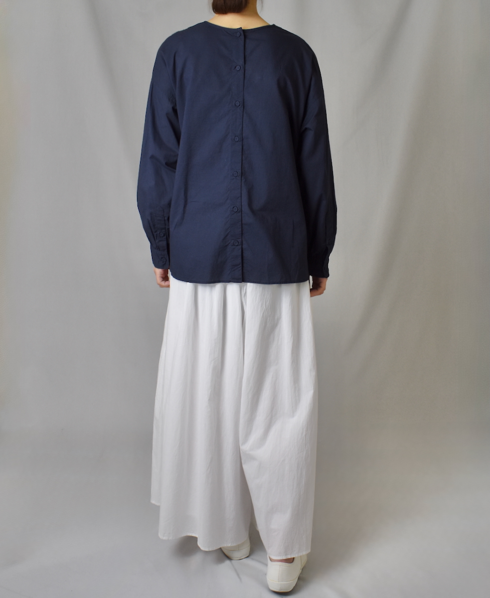NMDS25205(キュロット) 60s ORGANIC CAMBRIC GATHERED CULOTTES
