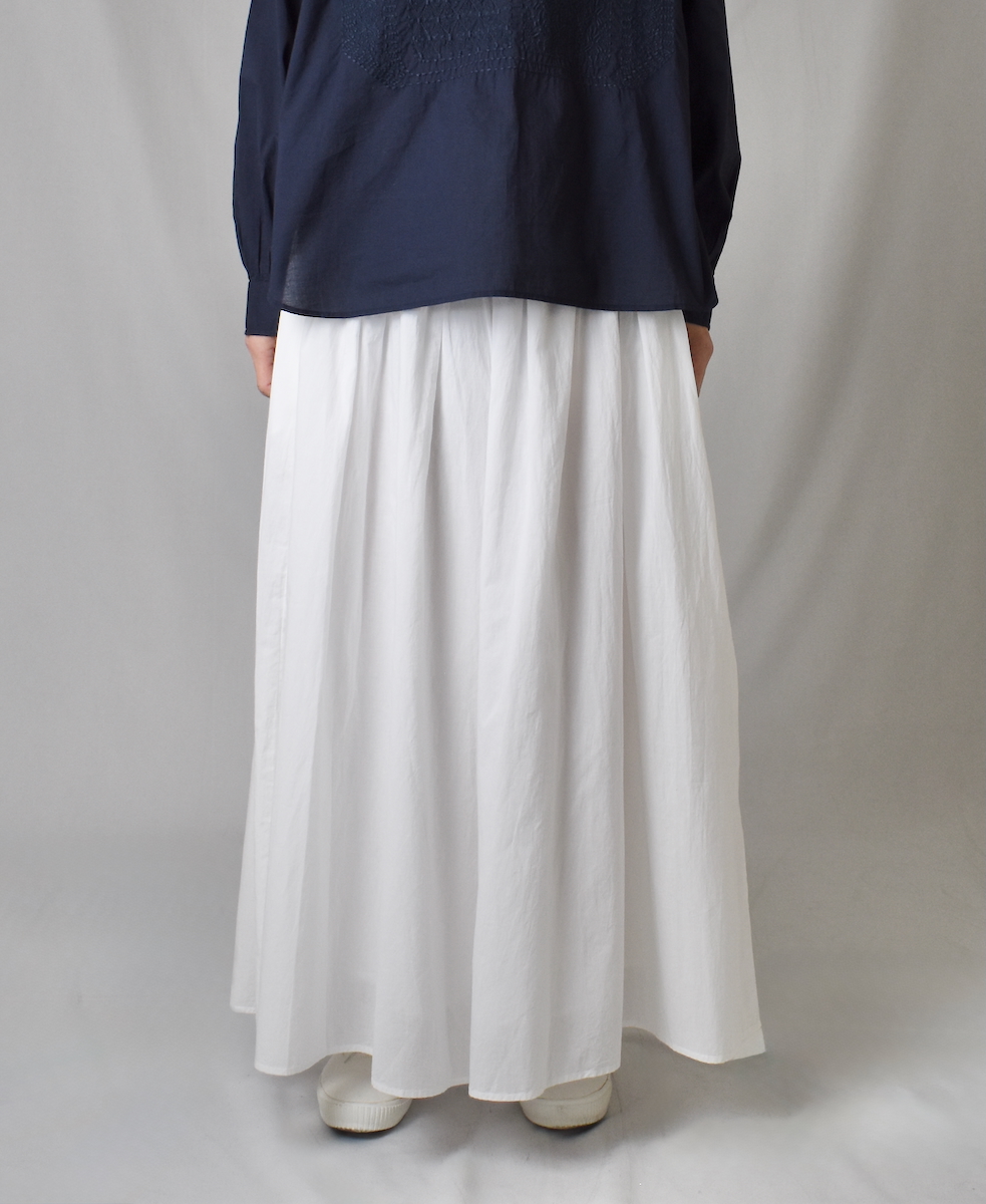 NMDS25205(キュロット) 60s ORGANIC CAMBRIC GATHERED CULOTTES