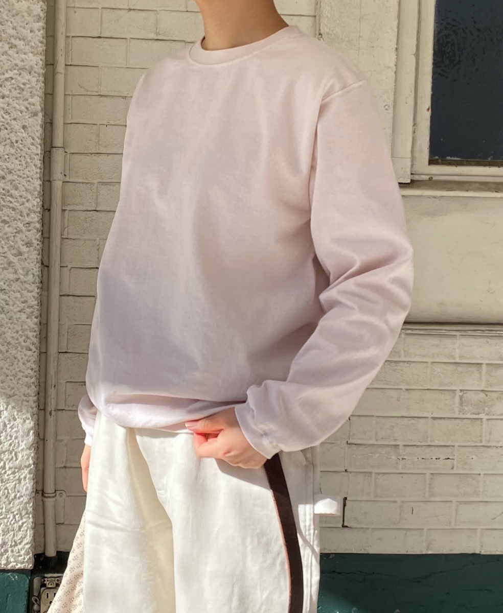NGW9951 (Tシャツ) CREW NECK L/SL WITH CUFF & HEM RIB