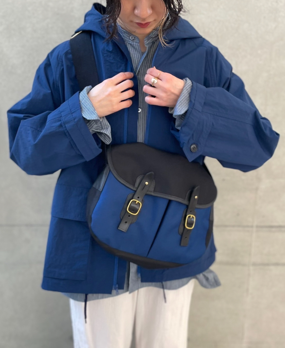 NHT2511CNC(ジャケット) NYLON/COTTON HOODED PARKA WITH GUSSETED POCKET