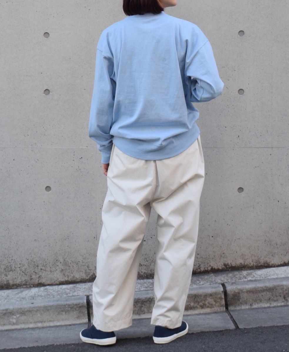 GNAM2401 (Tシャツ) SINGLE JERSEY MOCK-NECK LONG SLEEVE T-SHIRT