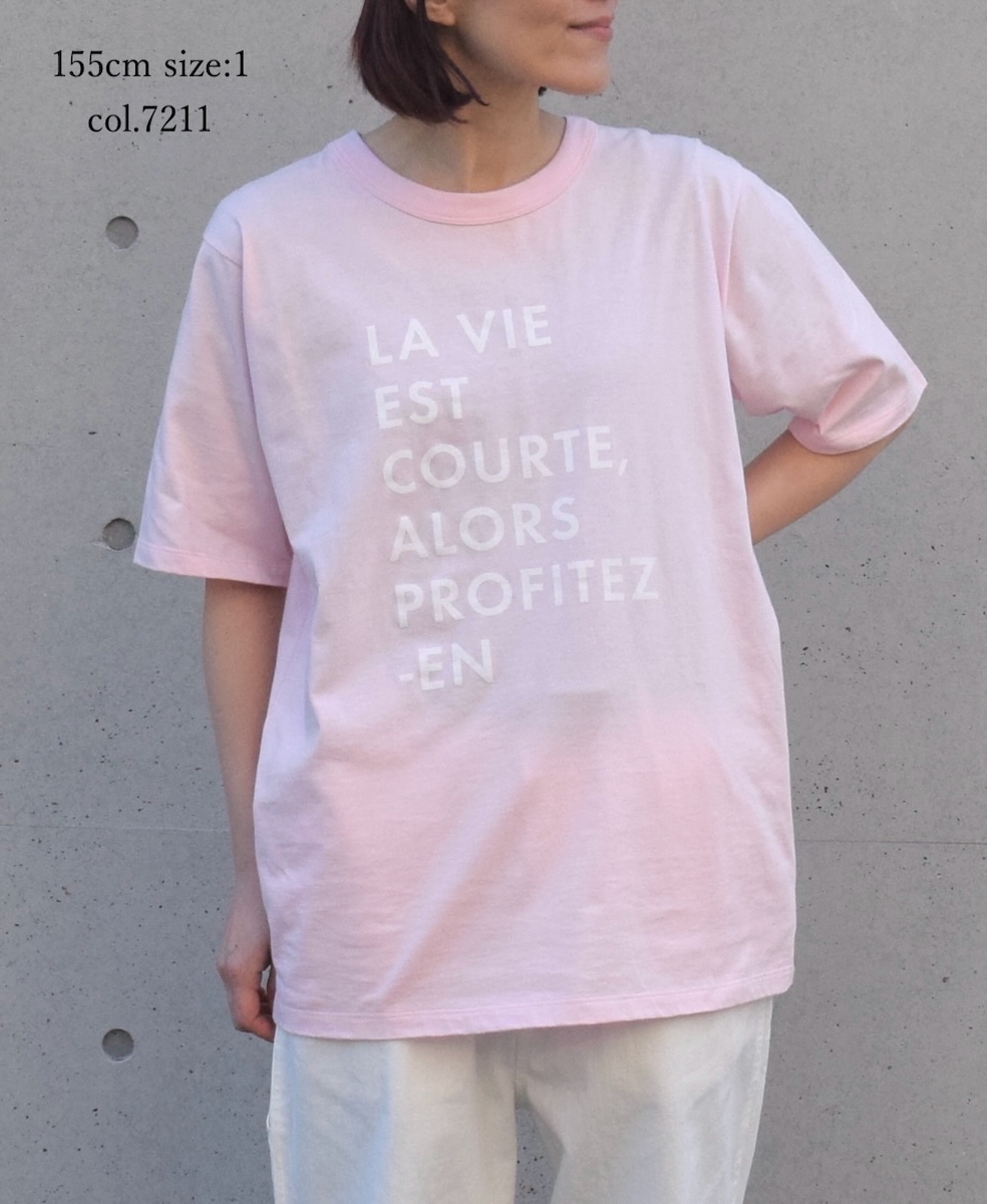 NFA1802P44(Tシャツ) "LA VIE EST" 4.4oz COTTON JERSEY CREW NECK OVERSIZED S/SL T-SHIRT