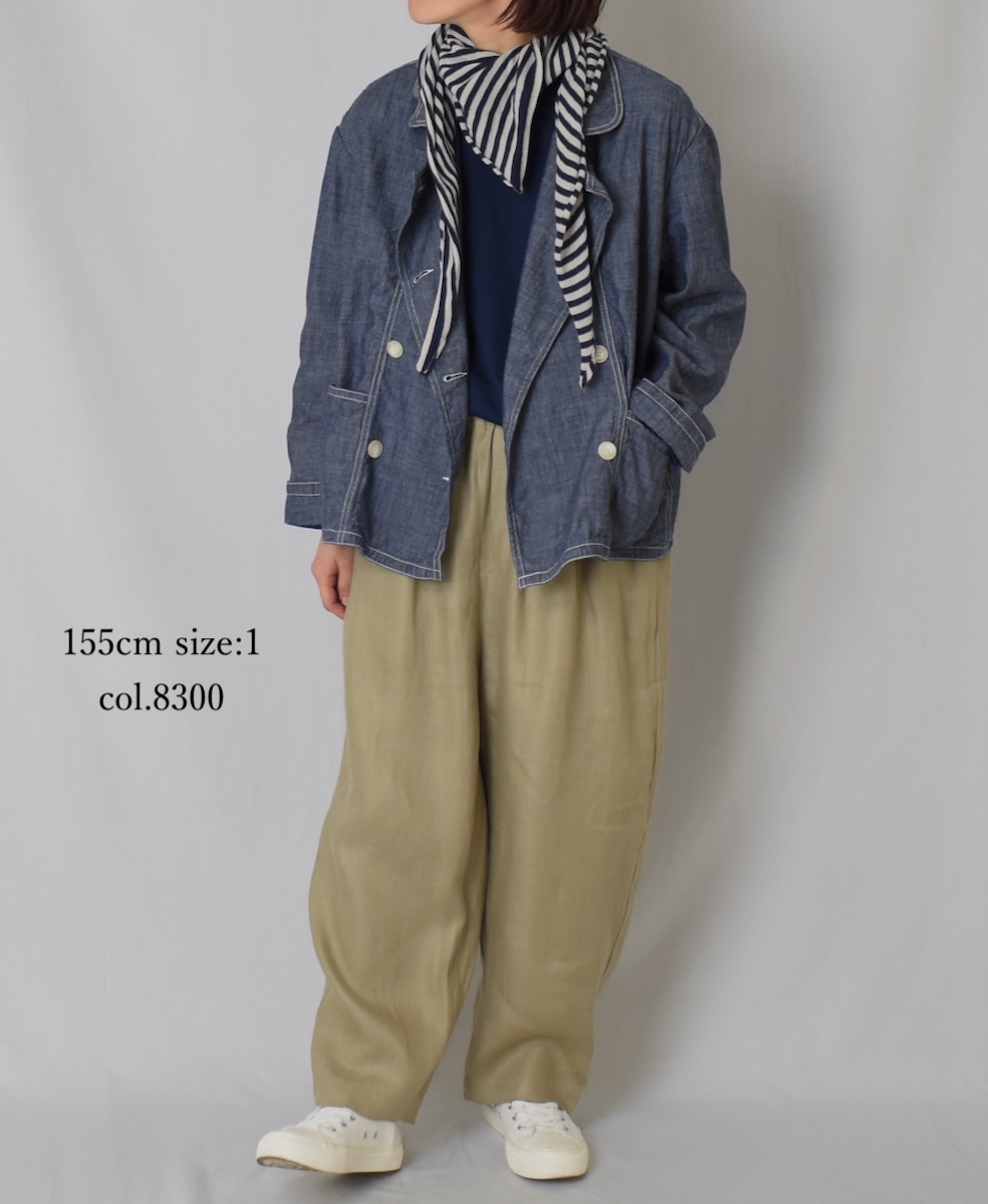 GNMDS2501NLT(パンツ) LINEN TWILL 2TUCK TAPERED EASY PANTS
